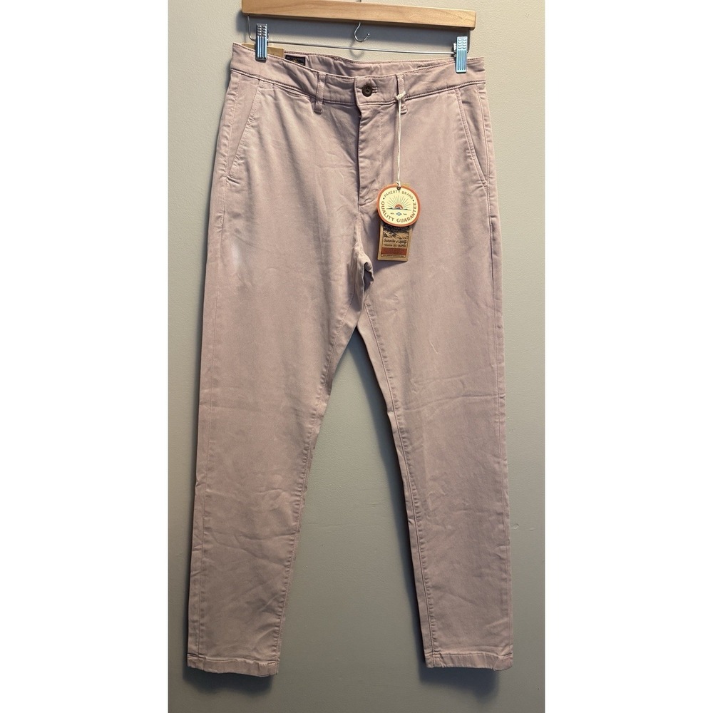 Faherty Pants Mens 31x33 Pink Coastline Chino Tailored Cotton Stretch NWT Read